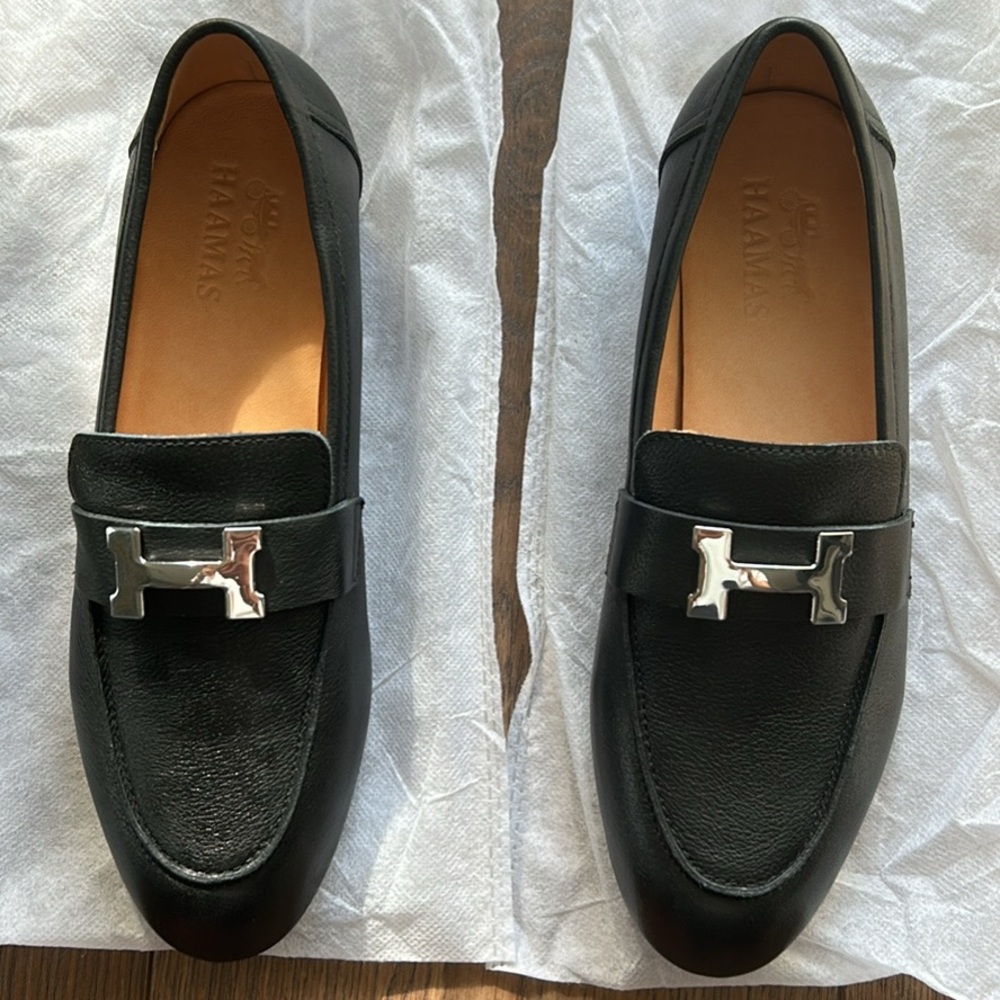 Black Leather Loafers